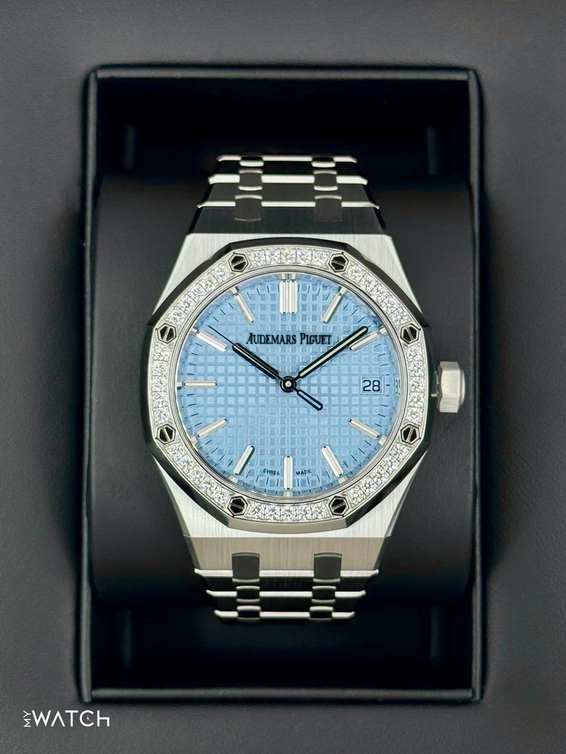 NEW 2025 Audemars Piguet Royal Oak 37mm 15551ST Stainless Steel Blue Dial
