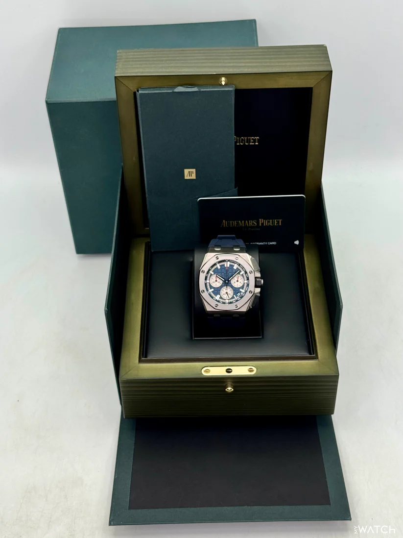 2022 Audemars Piguet Royal Oak Offshore 43mm 26420TI Titanium Blue Dial - Image 2
