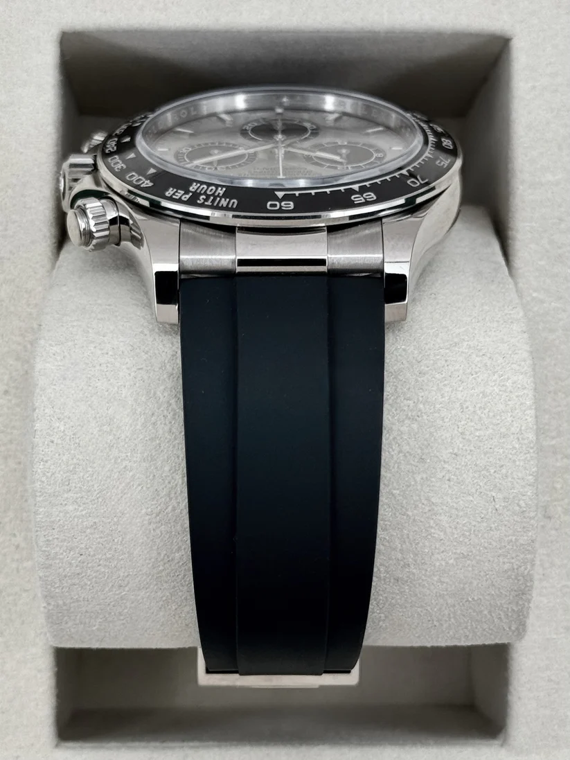 2026 Rolex Daytona 40mm 126519LN White Gold Oysterflex Silver Ghost Dial - Image 8