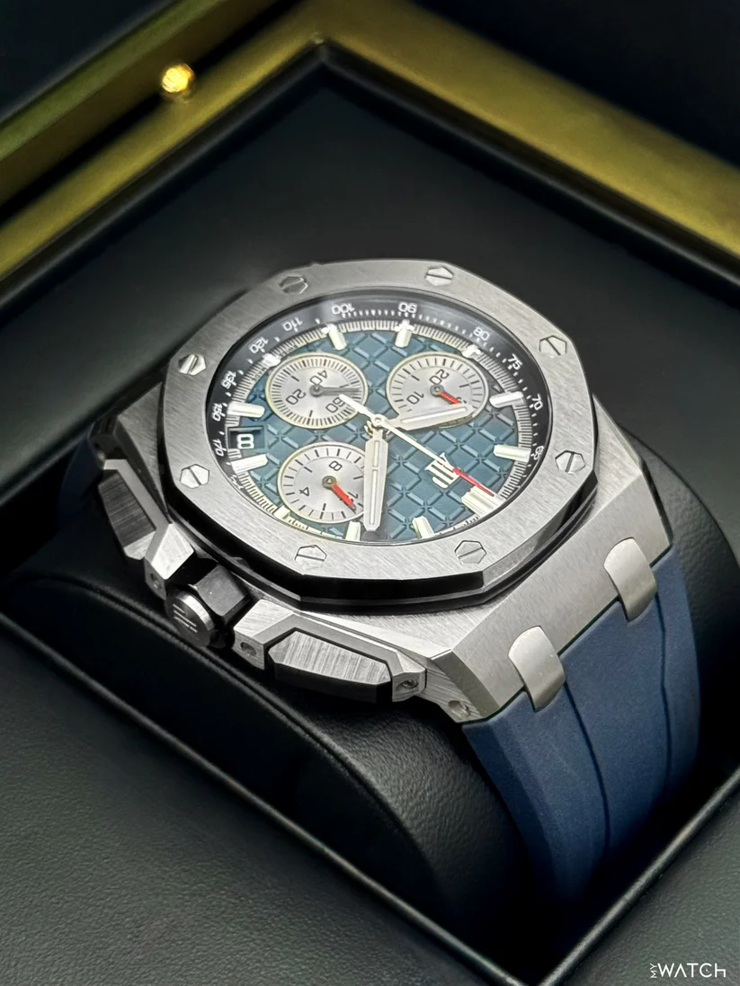 2022 Audemars Piguet Royal Oak Offshore 43mm 26420TI Titanium Blue Dial - Image 4