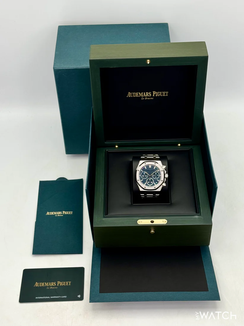 NEW 2026 Audemars Piguet Royal Oak Chronograph 41mm 26240ST Blue Dial - Image 2