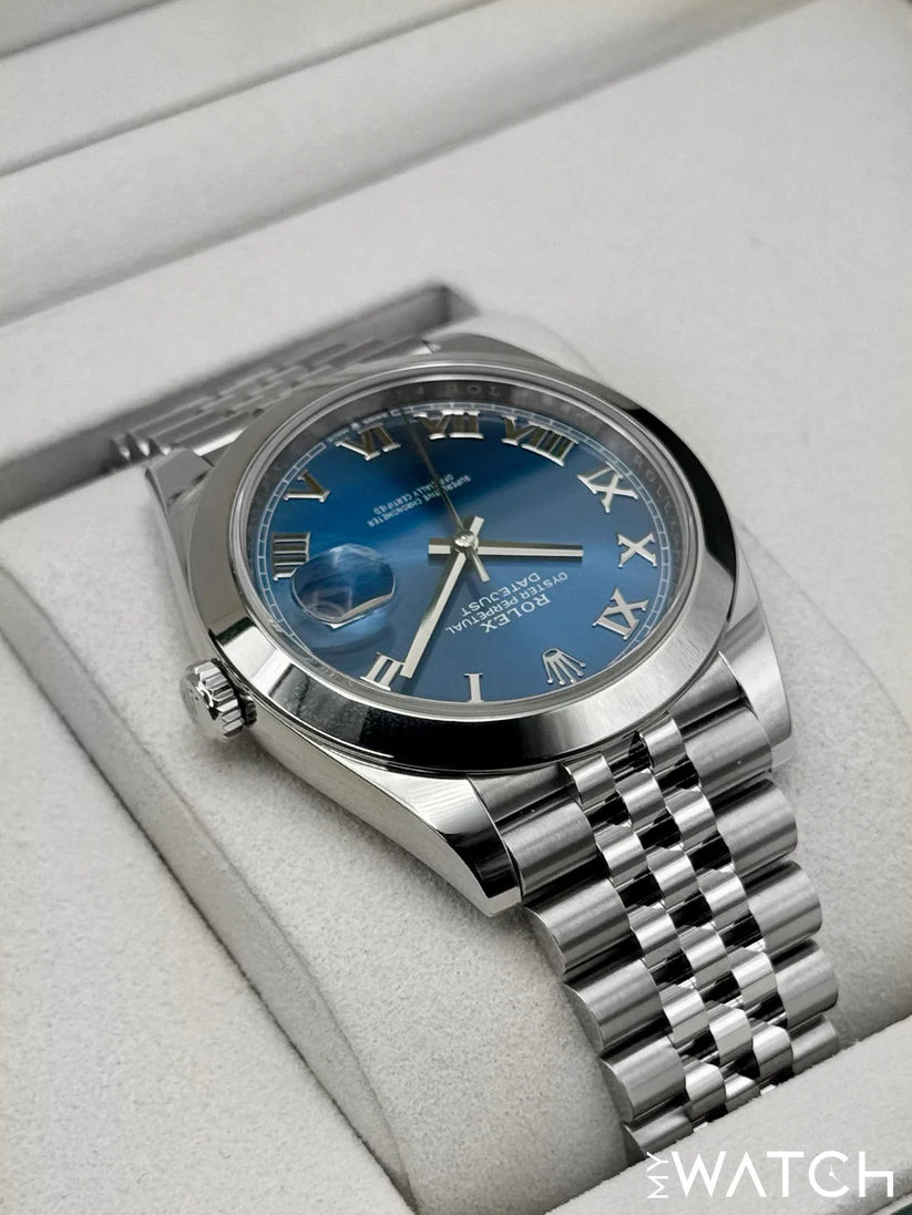 NEW 2026 Rolex Datejust 41mm 126300 Stainless Steel Jubilee Blue Roman Numeral Dial - Image 4