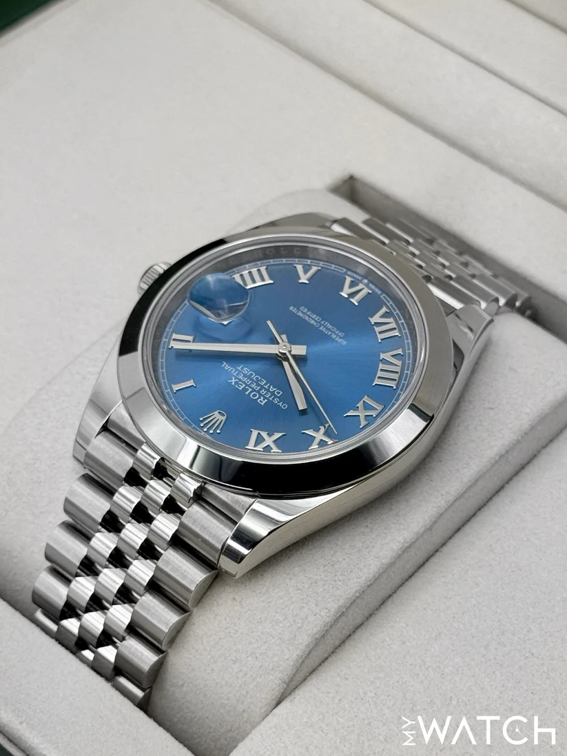 NEW 2026 Rolex Datejust 41mm 126300 Stainless Steel Jubilee Blue Roman Numeral Dial - Image 5