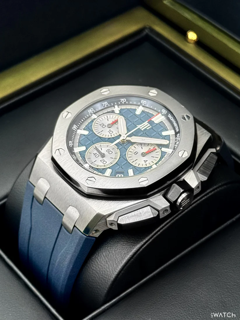 2022 Audemars Piguet Royal Oak Offshore 43mm 26420TI Titanium Blue Dial - Image 7