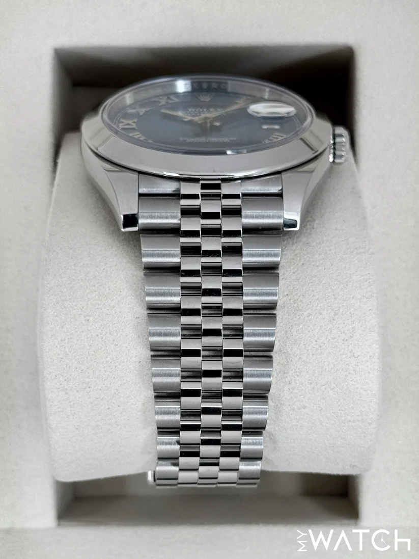 NEW 2026 Rolex Datejust 41mm 126300 Stainless Steel Jubilee Blue Roman Numeral Dial - Image 9