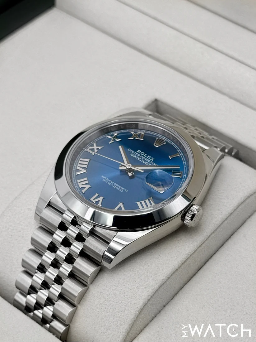 NEW 2026 Rolex Datejust 41mm 126300 Stainless Steel Jubilee Blue Roman Numeral Dial - Image 7