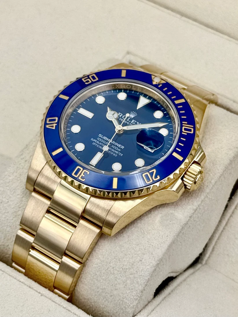 2022 Rolex Submariner "Bluesy" 41mm 126618LB Yellow Gold Blue Dial - Image 7