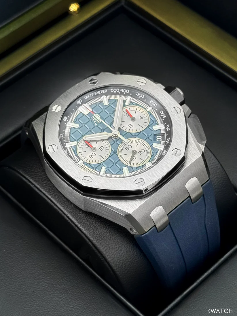 2022 Audemars Piguet Royal Oak Offshore 43mm 26420TI Titanium Blue Dial - Image 6