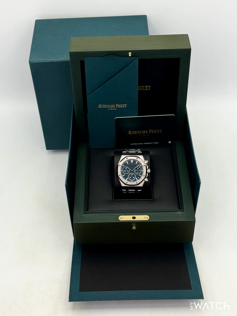 NEW 2026 Audemars Piguet Royal Oak Chronograph 41mm 26240ST Blue Dial - Image 3