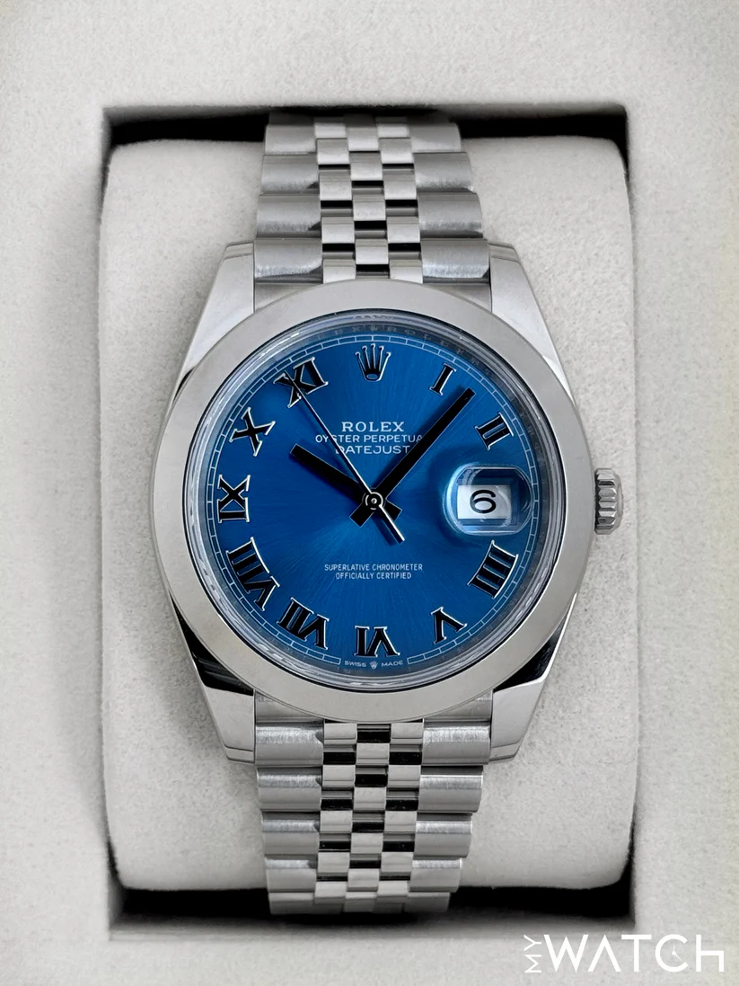 NEW 2026 Rolex Datejust 41mm 126300 Stainless Steel Jubilee Blue Roman Numeral Dial