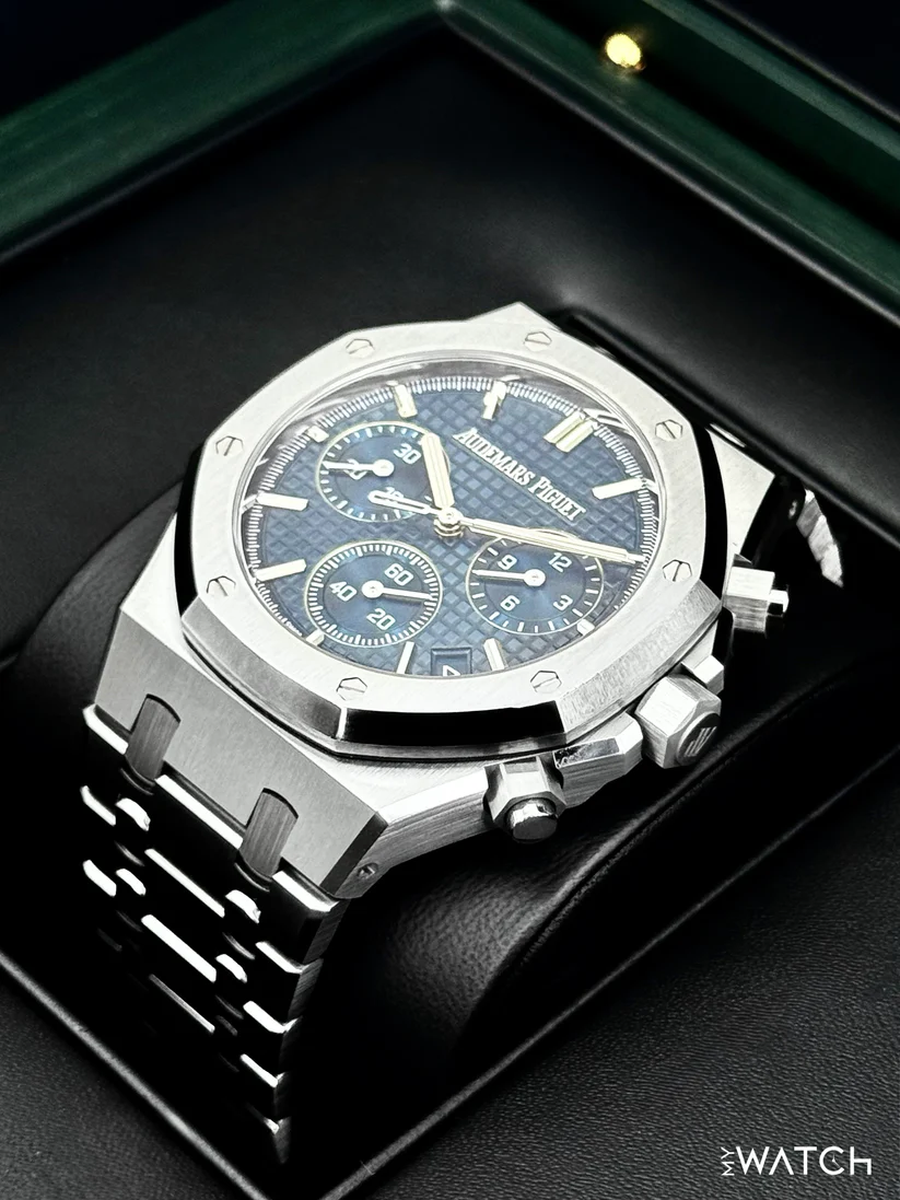 NEW 2026 Audemars Piguet Royal Oak Chronograph 41mm 26240ST Blue Dial - Image 8